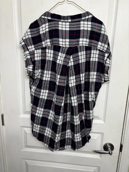 Zach's Girlfriend Ladies Short-Sleeve Shirt - Navy, White, Red, Sz L. NWT! - Picture 4 of 7